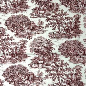 Horses Toile-Colour-40-54inchwide-58.98-100Cotton-Spain-Repeat-V12-H25-CM-Textiles